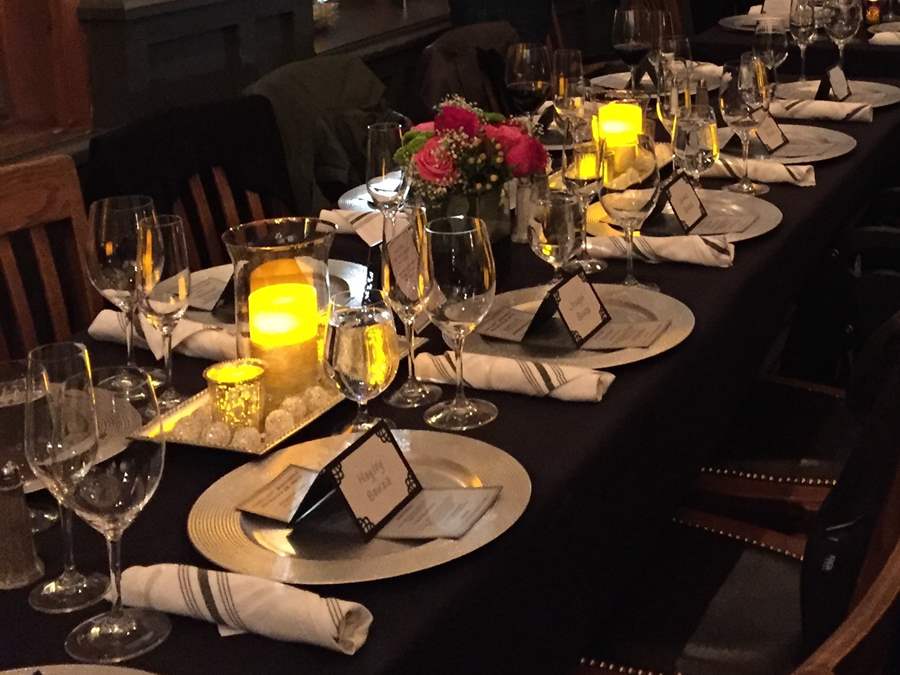 Table setting for a large group